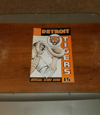 1963 August 21 Detroit Tigers Vs Minnesota Twins Score Book Program
