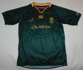 South Africa National Rugby Union Team Sa Springboks Canterbury Jersey Shirt Xl