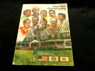 60th Pga Championship Program Oakmont Country Club Pennsylvania Golf 1978