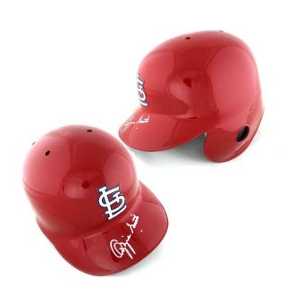 Ozzie Smith Signed St.  Louis Cardinals Rawlings Mlb Red Batting Helmet