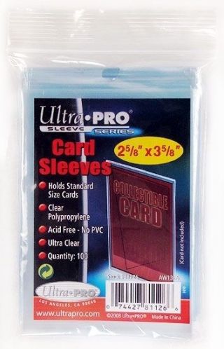 1x Case Ultra Pro Soft Penny Sleeves Clear Card Protectors 100 X 100ct 10000