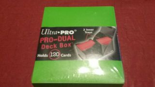 Ultra Pro Light Green 120 Ct Pro Dual Deck Box