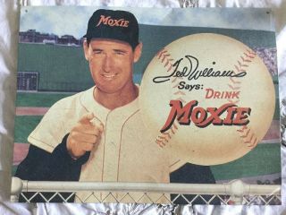 Ted Williams Says Drink Moxie Aluminum Sign