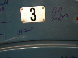 17 Multi Signed Auto Yankee Stadium Seatback W/Steiner Mays Jeter Rose Ford 5