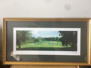 Bethpage Black - The Black Course 18th Hole Golfing Signed & Framed Print