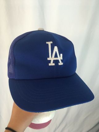 Vintage La Los Angeles Dodgers Trucker Hat Mlb Baseball Snapback Cap