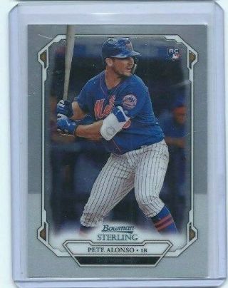 2019 Topps Bowman Sterling Baseball Base Set Rookie Card Pete Alonso Ny Mets