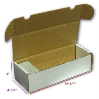 10x Bcw 550 Count Corrugated Cardboard Storage Boxes Sport/trading Cards Ct Box