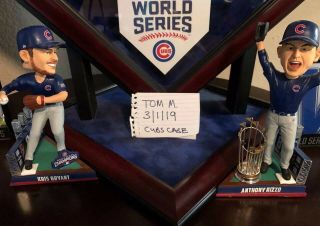 2016 Chicago Cubs Game Baseballs with case.  Kris Bryant,  Rizzo,  Baez,  Lester 12