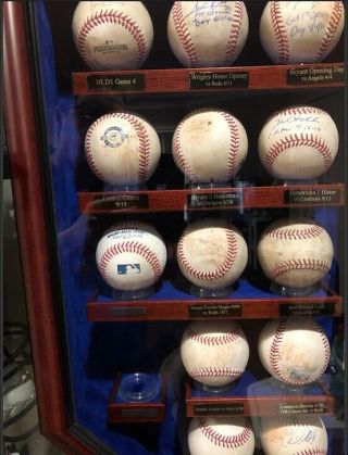 2016 Chicago Cubs Game Baseballs with case.  Kris Bryant,  Rizzo,  Baez,  Lester 2