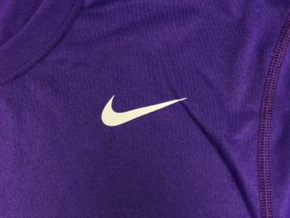 Nike TCU Horned Frogs - Purple Poly Short Sleeve Shirt (L) - 3