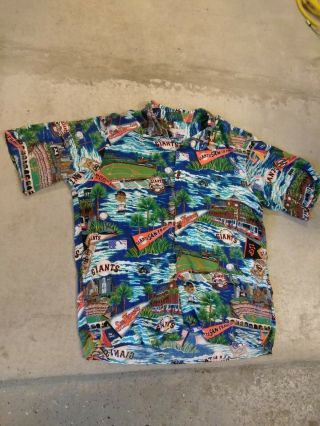 Vintage Reyn Spooner San Francisco Giants (xl) Hawaiian Shirt =aloha,  Baseball
