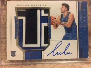 2018 2019 Luka Doncic National Treasures Rookie Patch Auto Rpa 49/49