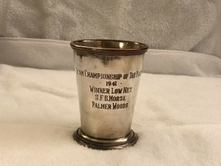 Samuel Morse Pebble Beach 1941 Golf Juliep Cup Trophy