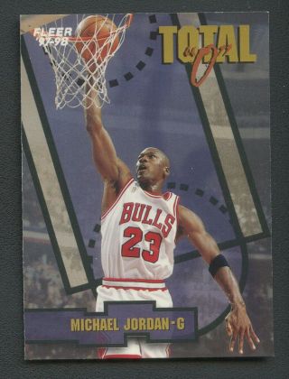 1997 - 98 Fleer Total " O " Michael Jordan Chicago Bulls Hof