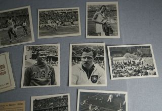 UNUSUAL 1936 OLYMPICS CARD SET (12) IN ORIG.  BOX FEATURING JESSE OWENS 6