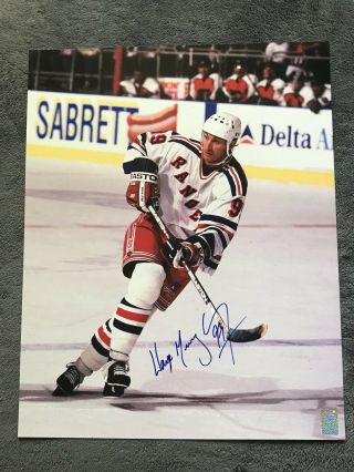 Wayne Gretzky Autographed Signed York Rangers 16x20 Photo Gretzky Holo