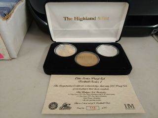 Dan Marino (3) Silver Coin Set Highland Elite Proof Set Series 1 /350
