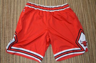 Chicago Bulls Adidas Rev 30 Red Authentic Basketball Game Shorts 3xl,  2