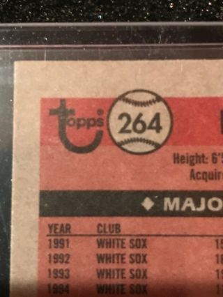 2018 Topps Archives Baseball Variation Frank Thomas Chicago White Sox SSP Rare 3