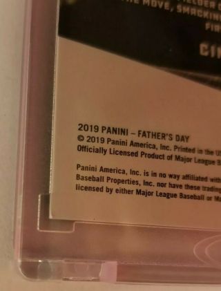 2019 Panini Father ' s Day Ken Griffey Jr.  Escher Squares /10 4