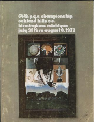 1972 Pga Golf Championship Program