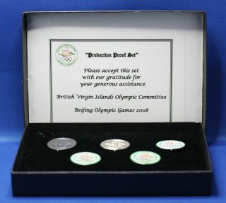 Beijing 2008 British Virgin Islands Olympic Committee Pin / Limited 001/250