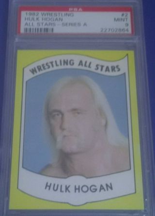 1982 Wrestling All Stars Hulk Hogan Psa 9 Wwf Wwe Awa Rookie Card Rc Hof