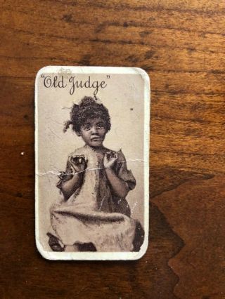 N167 Old Judge " Topsey " Card Very Rare Folks