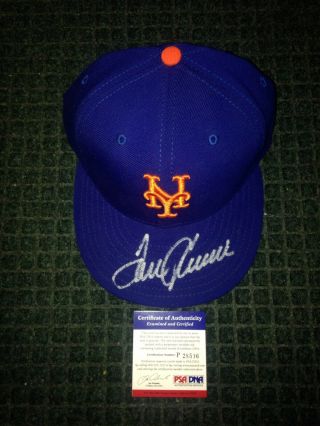 Tom Seaver York Mets Autograph,  Signed Hat Psa & Mab Hologram.  Era.