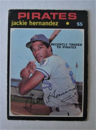 1971 O - Pee - Chee Jackie Hernandez 144 - Red Letters - Rare