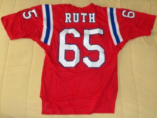 Mike Ruth Game Un Worn Team Issue England Patriots Jersey Boston College