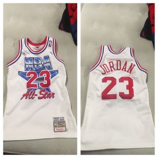 100 Authentic Michael Jordan Mitchell Ness 1991 Nba All Star Jersey Small