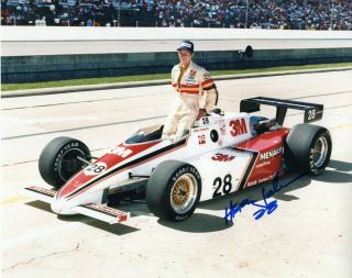 Herm Johnson Autographed 1984 Indy 500 8x10 Photo