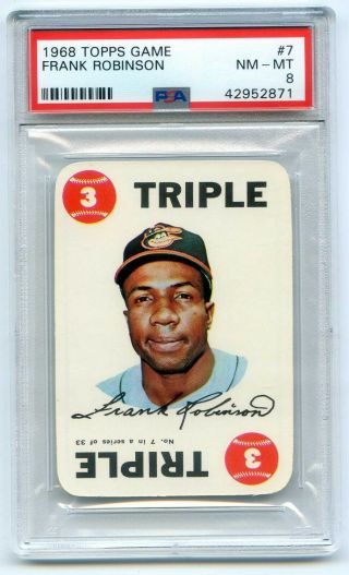 1968 Topps Game 7 Frank Robinson Psa 8 Nm Mt Baltimore Orioles Hall Of Fame