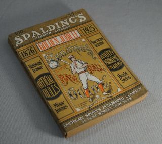 1925 Spalding Baseball Official Guide - Ty Cobb Babe Ruth