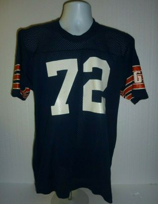 Vtg William Refrigerator Perry Chicago Bears Macgregor Sand Knit Jersey Xl C - 3