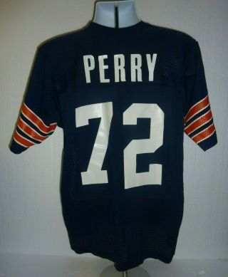 Vtg William Refrigerator Perry Chicago Bears MacGregor Sand Knit Jersey XL C - 3 3