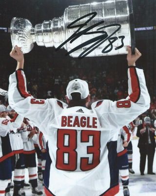 Jay Beagle Signed 8x10 Photo Stanley Cup Washington Capitals Autographed D