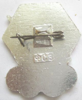 OLD Olympic Pin Innsbruck Austria 1964 USSR Russian Hockey Bandy Metal 2