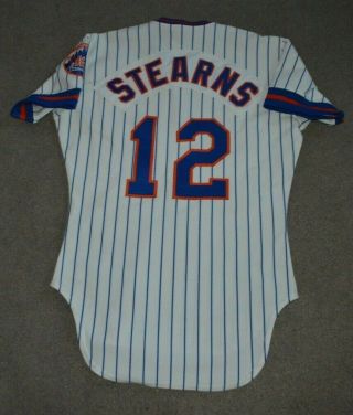 John Stearns York Mets 1981 Game Issued Worn Rawlings Jersey 3