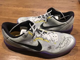 Kobe Bryant Game Worn Dual Signed Shoes Dc Sports