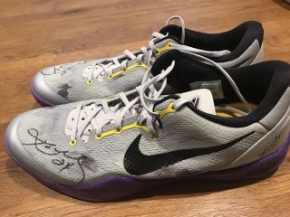 Kobe Bryant game worn dual signed shoes DC sports 3
