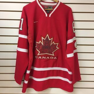 Team Canada Rick Nash Hockey Jersey Size Xl Fight Strap
