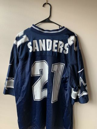 Vintage Nike Dallas Cowboys Deion Sanders 21 Authentic Nike Jersey Xl
