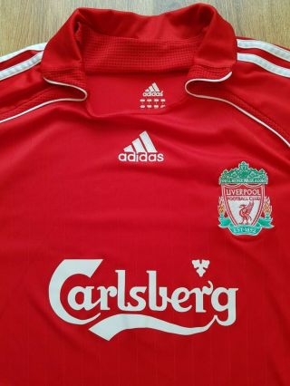 100 authentic Liverpool 2006 - 08 Adidas Carlsberg Vintage Shirt (9/10) 8