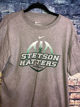 Nike Regular Fit Stetson Hatters Football Mens Gray Tshirt Size XL 2