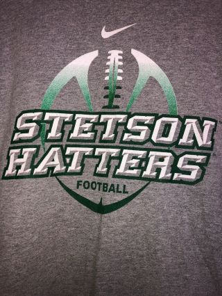 Nike Regular Fit Stetson Hatters Football Mens Gray Tshirt Size XL 4