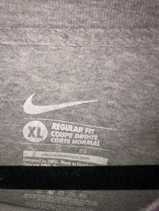 Nike Regular Fit Stetson Hatters Football Mens Gray Tshirt Size XL 5