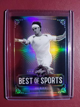 Roger Federer /15 2019 Leaf Best Of Sports Black